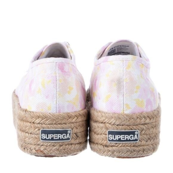 Superga X Love Shack Fancy Canvas Espadrille Platform Sneakers EU 39 US 8.5 NWT - Picture 3 of 13